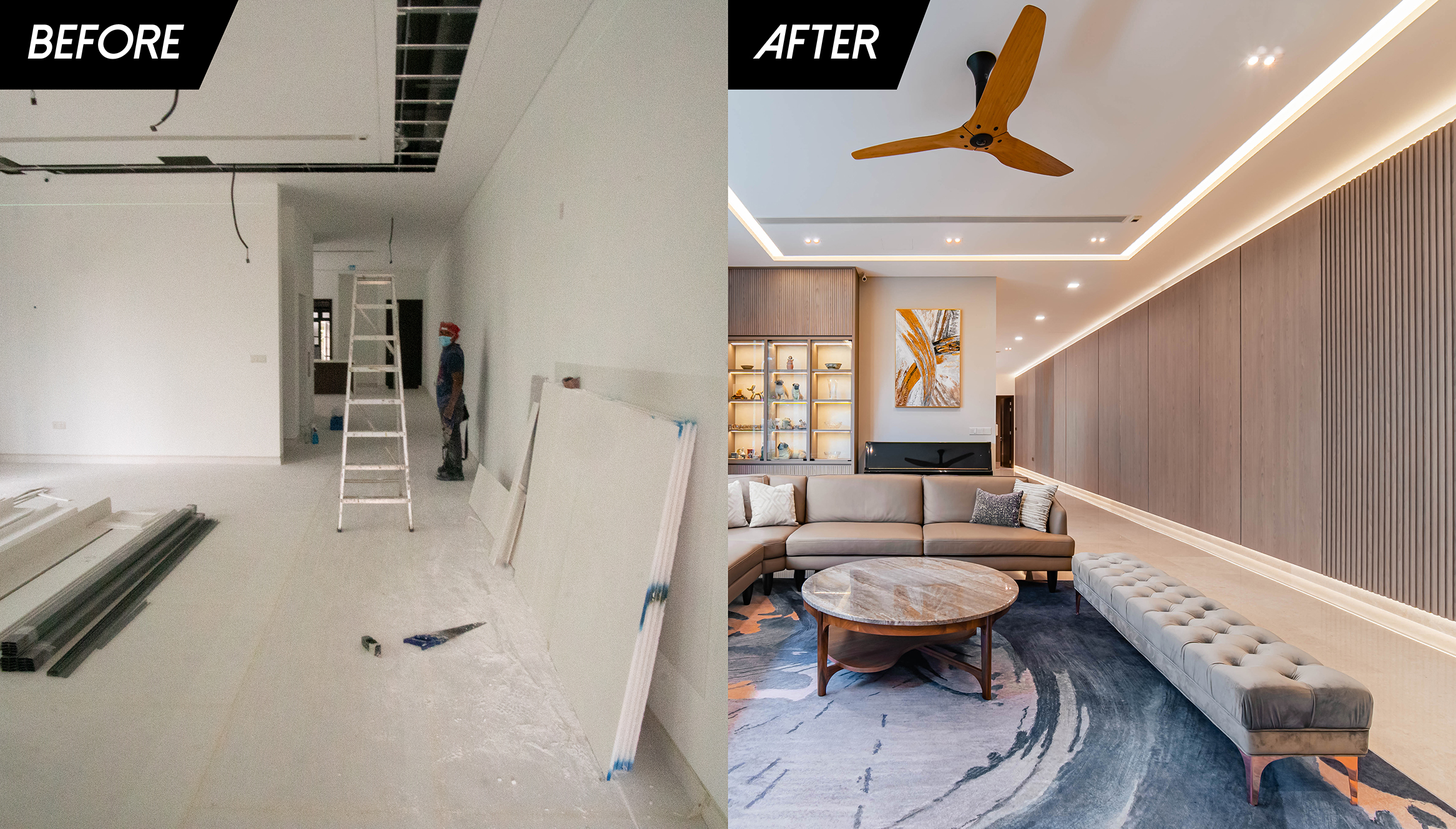 Before and After: Landed House Interior Renovations