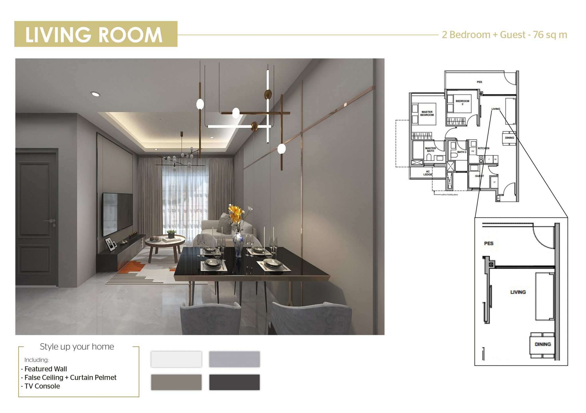 Royal Green Condominium Interior Design in Singapore